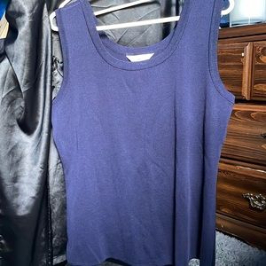 Navy blue Misook Knit tank